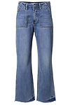 High Rise Straight Leg Utility Denim